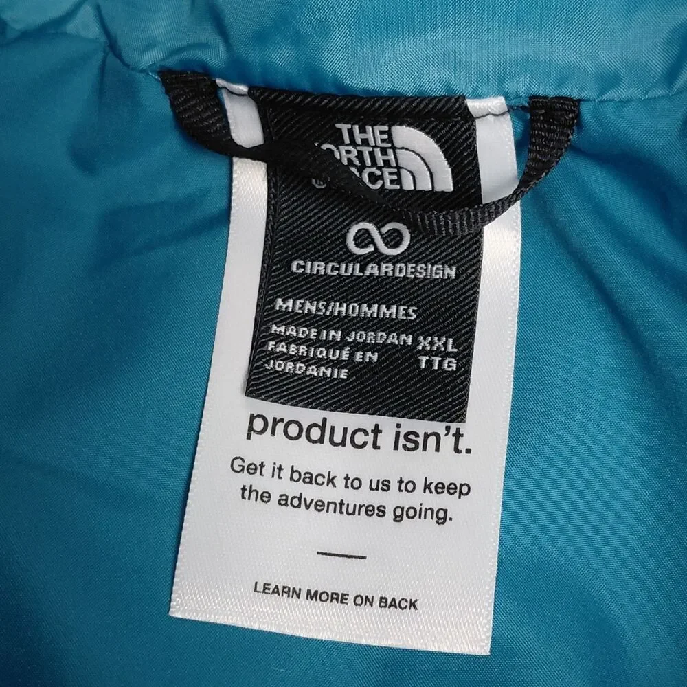 NEW The North Face Thermal Insulation Jacket Mens 2XL Digital Steel Thermoball